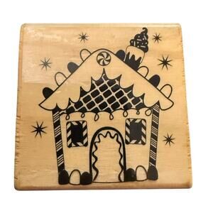 Craft Smart Christmas Gingerbread House Rubber Stamp 115464